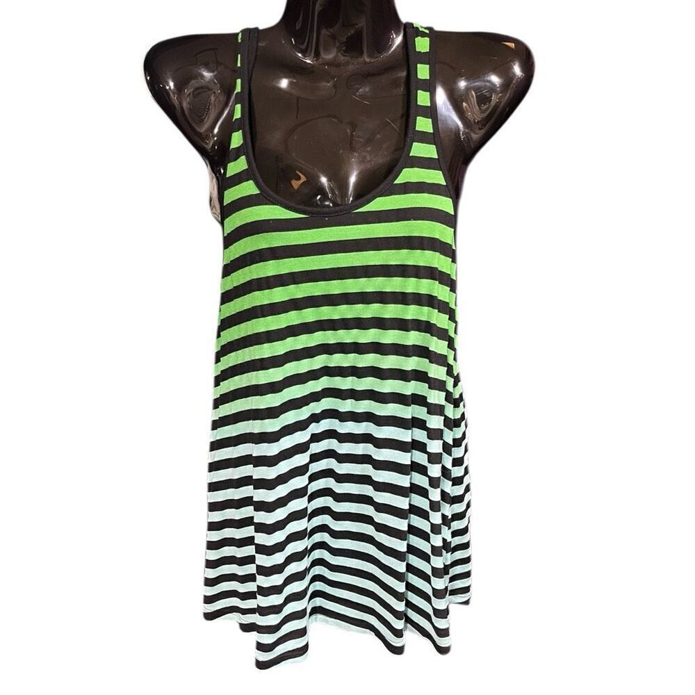 Philosophy Ombre Stripped Racerback Green Tank Top Dad‎ Stock  Sz S NWT